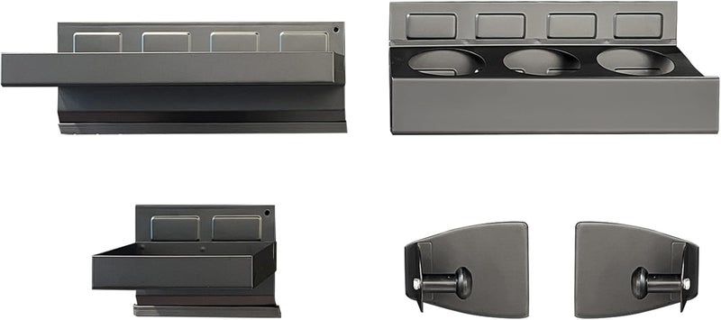 ct 4-Piece Magnetic Toolbox Shelf, Tray and Holder Set, Magnetic Toolbox Tray Set, Tool Box for Cabinet Side Shelf Storage Van Workshop, Tool Organization and Storage - Image 1
